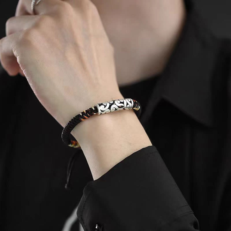 Nimara Ritual Copper Auspicious Clouds Luck String Bracelet