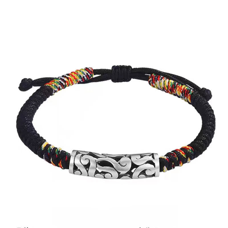 Nimara Ritual Copper Auspicious Clouds Luck String Bracelet