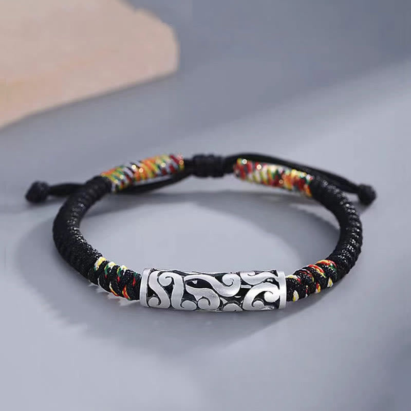 Nimara Ritual Copper Auspicious Clouds Luck String Bracelet