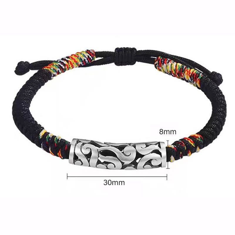 Nimara Ritual Copper Auspicious Clouds Luck String Bracelet