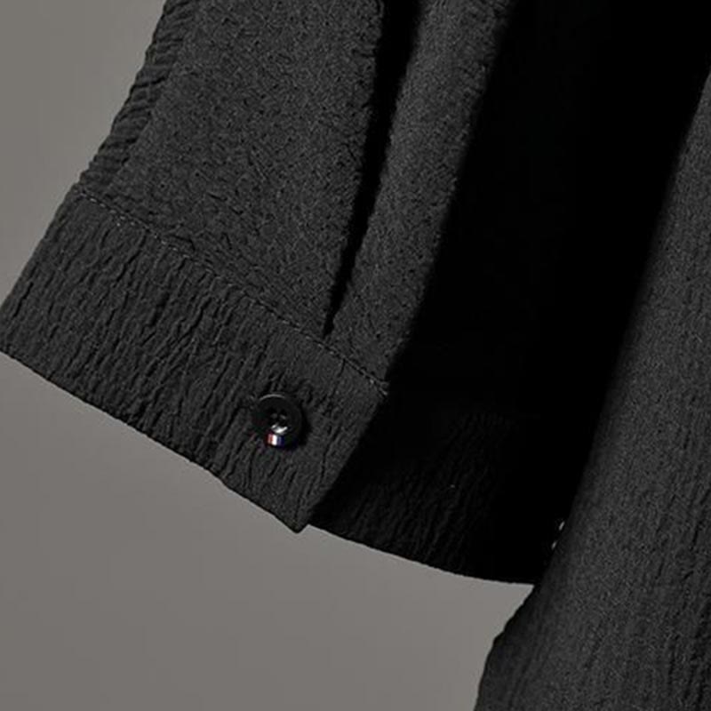 Nimara Ritual Solid Color Three Quarter Sleeve Shirt Casual Pants Clothing Men's Set