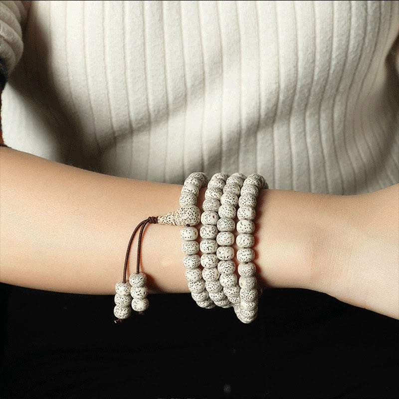 Nimara Ritual Tibetan Bodhi Seed Amber Agate Wealth Bracelet