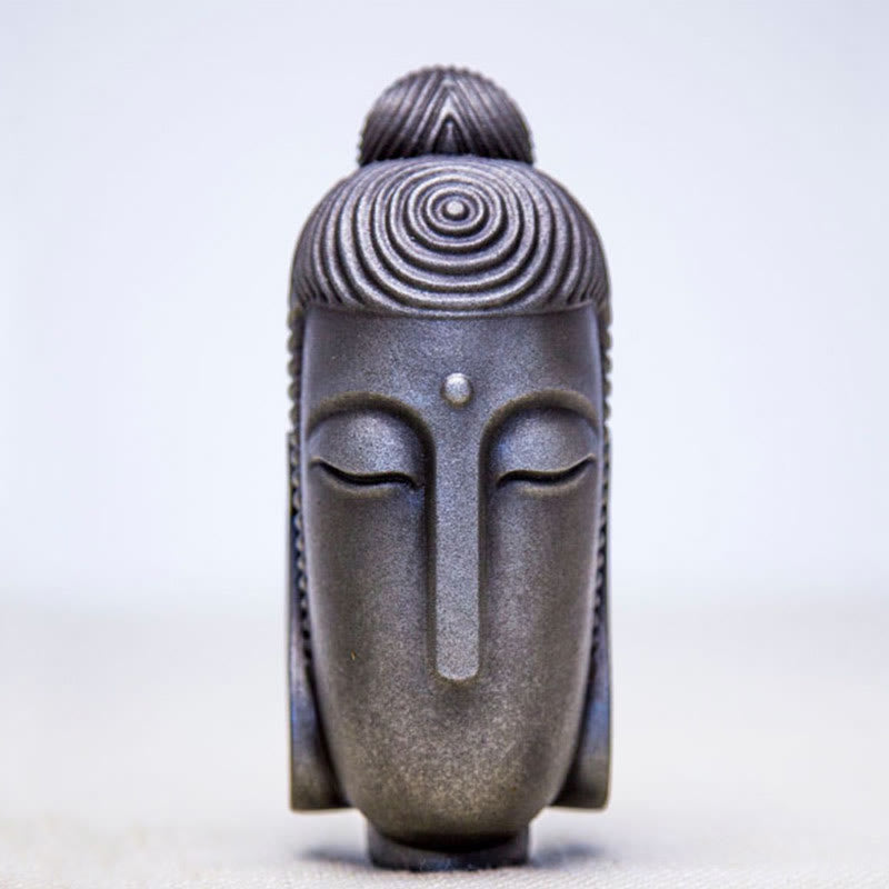 Nimara Ritual Closed Eyes Meditating Buddha Iron Powder Rust Cast Resin Statue Home Decoration