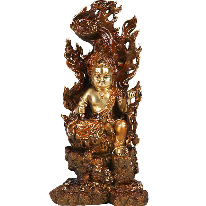 Nimara Ritual Acalanatha Buddha Figurine Serenity Copper Statue Home Offering Decoration