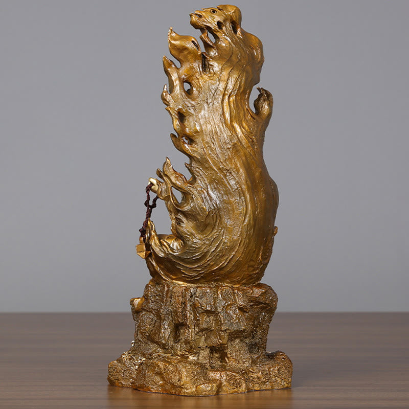 Nimara Ritual Acalanatha Buddha Figurine Serenity Copper Statue Home Offering Decoration