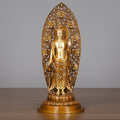 Nimara Ritual Kwan Yin Avalokitesvara Aura Harmony Brass Copper Statue Home Desk Decoration