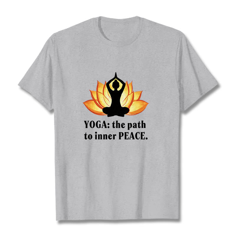 Nimara Ritual Yoga The Path To Inner Peace Lotus Tee T-shirt