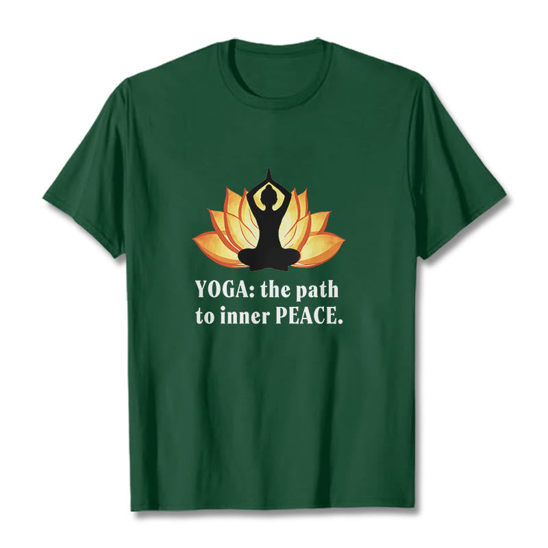 Nimara Ritual Yoga The Path To Inner Peace Lotus Tee T-shirt