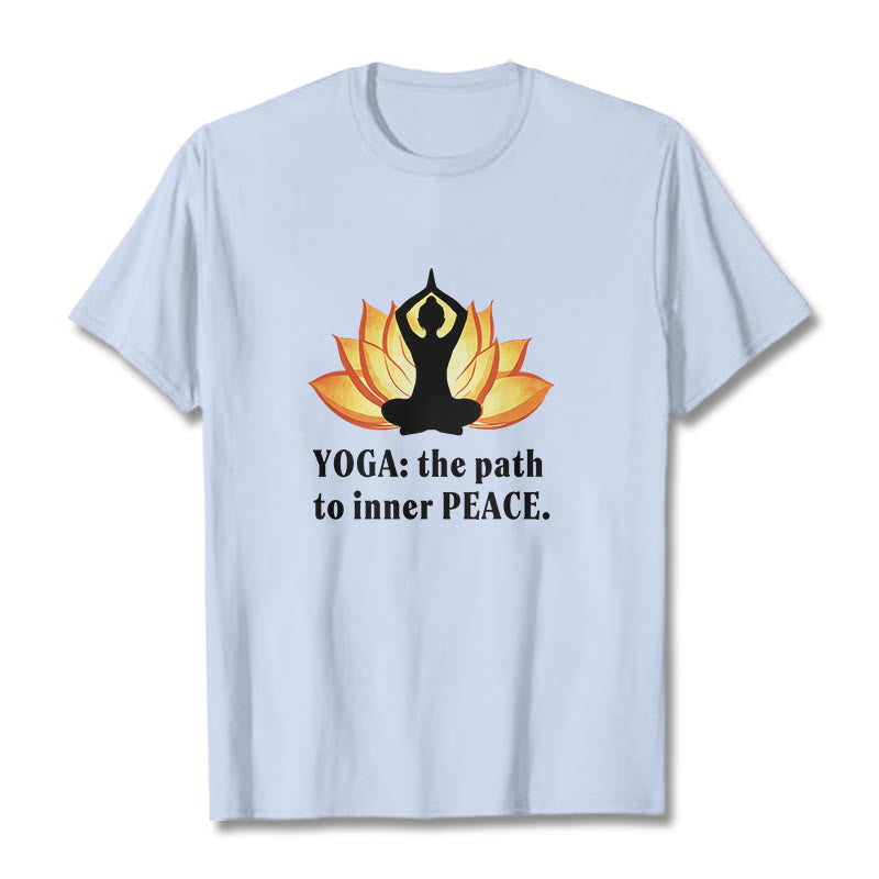 Nimara Ritual Yoga The Path To Inner Peace Lotus Tee T-shirt