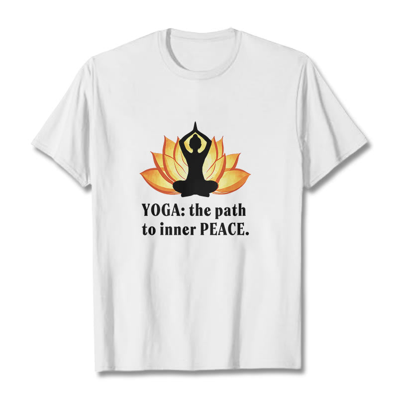 Nimara Ritual Yoga The Path To Inner Peace Lotus Tee T-shirt