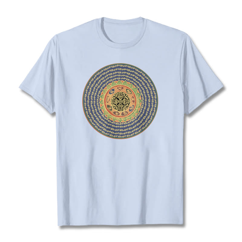 Nimara Ritual 108 Om Mani Padme Hum Mantra Sanskrit Tee T-shirt