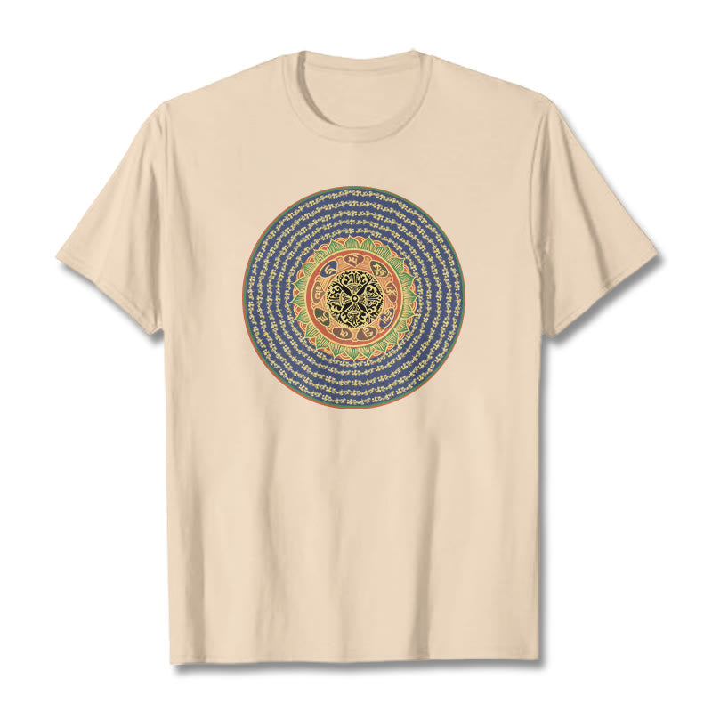 Nimara Ritual 108 Om Mani Padme Hum Mantra Sanskrit Tee T-shirt