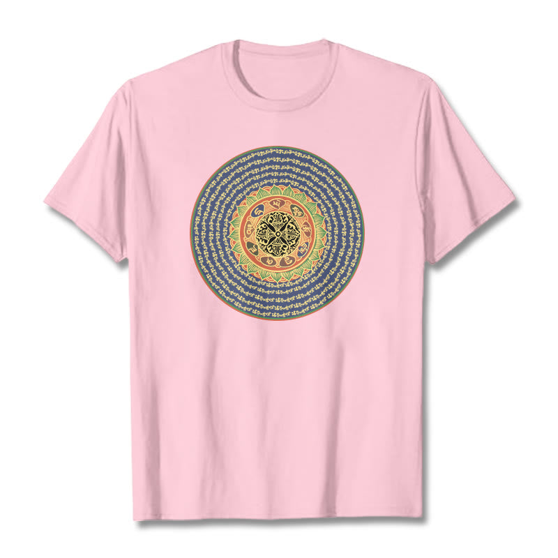 Nimara Ritual 108 Om Mani Padme Hum Mantra Sanskrit Tee T-shirt