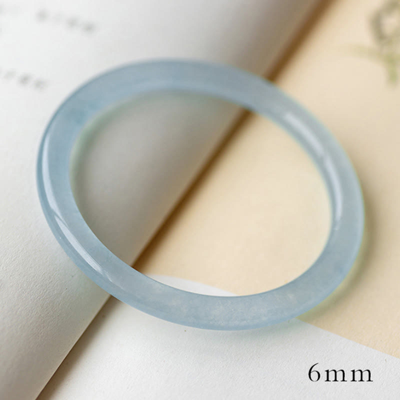 Nimara Ritual Natural Aquamarine Serenity Bangle Bracelet