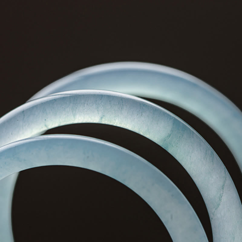 Nimara Ritual Natural Aquamarine Serenity Bangle Bracelet