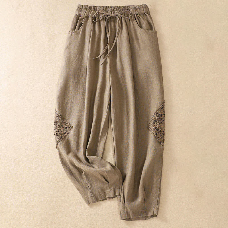 Nimara Ritual Summer Women's Drawstring Harem Pants With Pockets