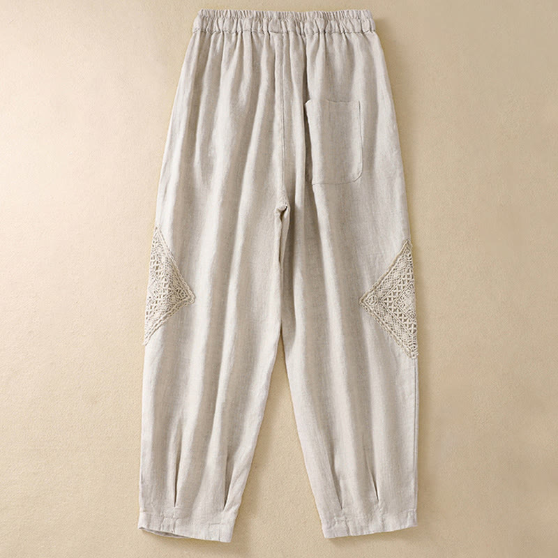 Nimara Ritual Summer Women's Drawstring Harem Pants With Pockets