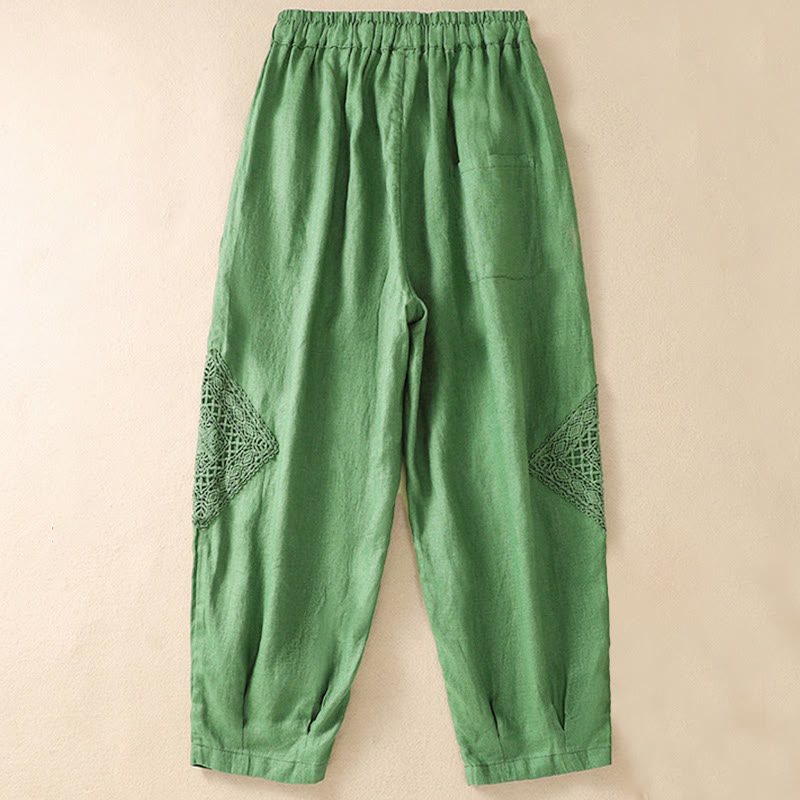 Nimara Ritual Summer Women's Drawstring Harem Pants With Pockets
