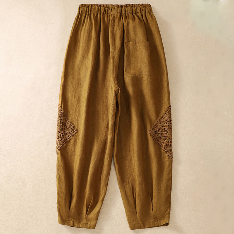 Nimara Ritual Summer Women's Drawstring Harem Pants With Pockets