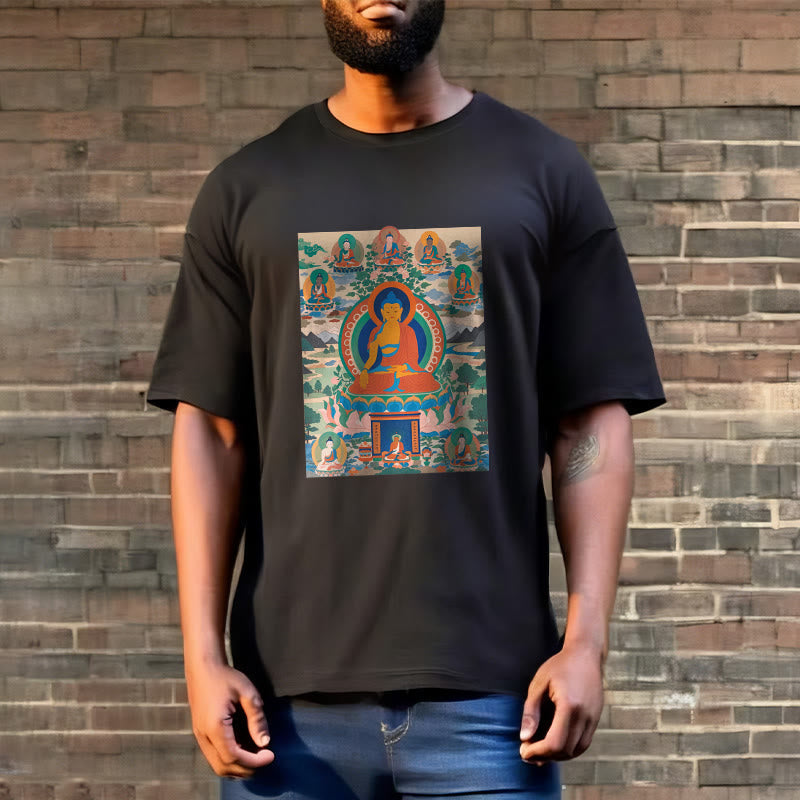 Nimara Ritual The Medicine Buddha Sutra Transformed Into Art Tee T-shirt