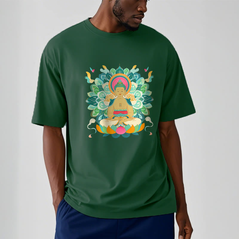 Nimara Ritual Butterfly Lotus Buddha-Inspired Tee T-shirt