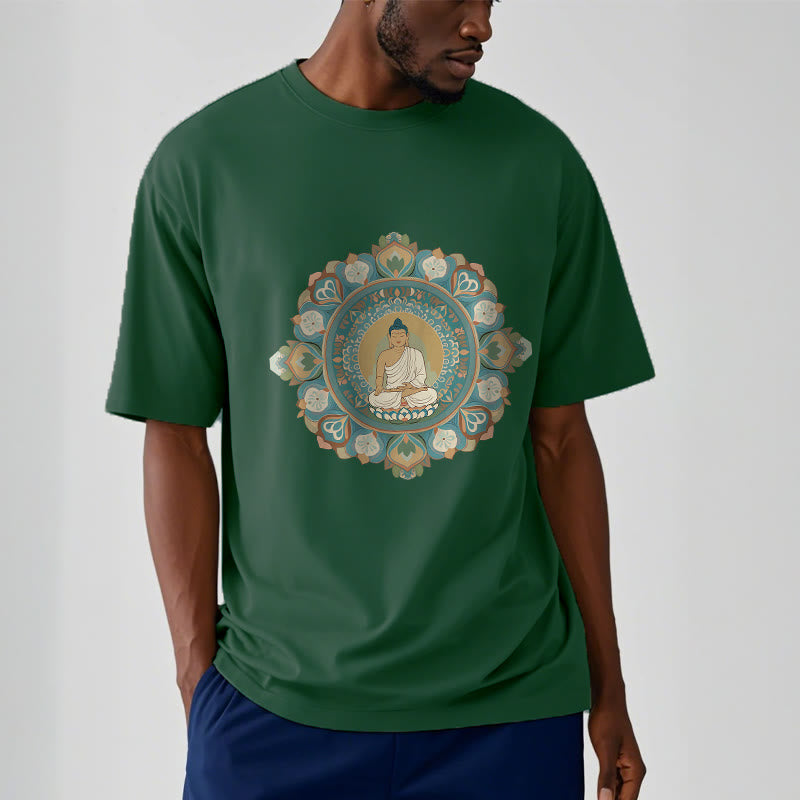 Nimara Ritual Mandala Flower Buddha Tee T-shirt