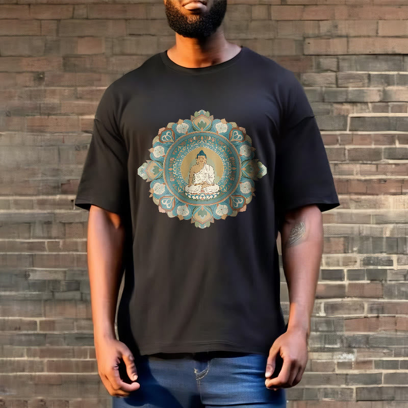 Nimara Ritual Mandala Flower Buddha Tee T-shirt