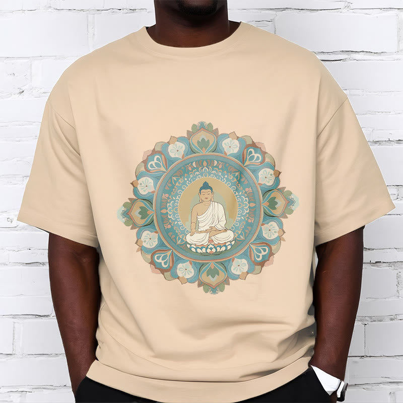 Nimara Ritual Mandala Flower Buddha Tee T-shirt