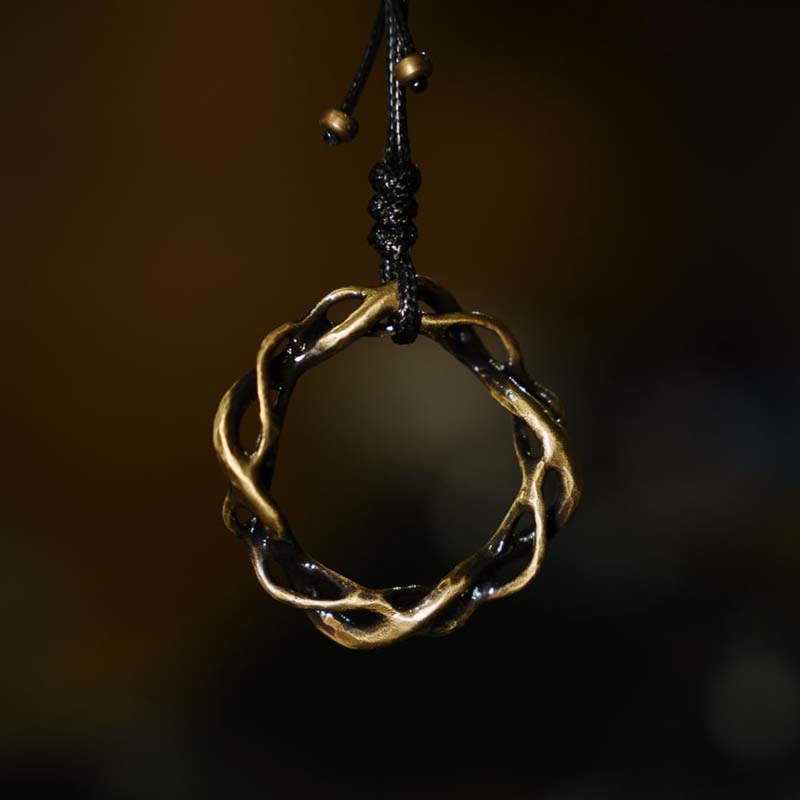 Nimara Ritual Vintage Copper Brass Luck Handmade Necklace Pendant