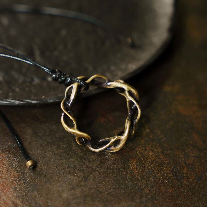 Nimara Ritual Vintage Copper Brass Luck Handmade Necklace Pendant