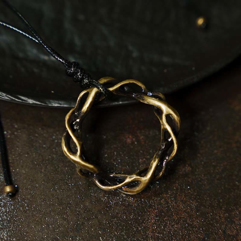 Nimara Ritual Vintage Copper Brass Luck Handmade Necklace Pendant