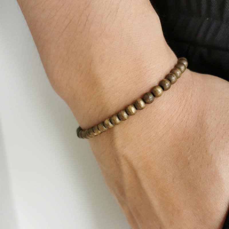 Nimara Ritual Copper Brass Beads Balance Wealth Simple Bracelet