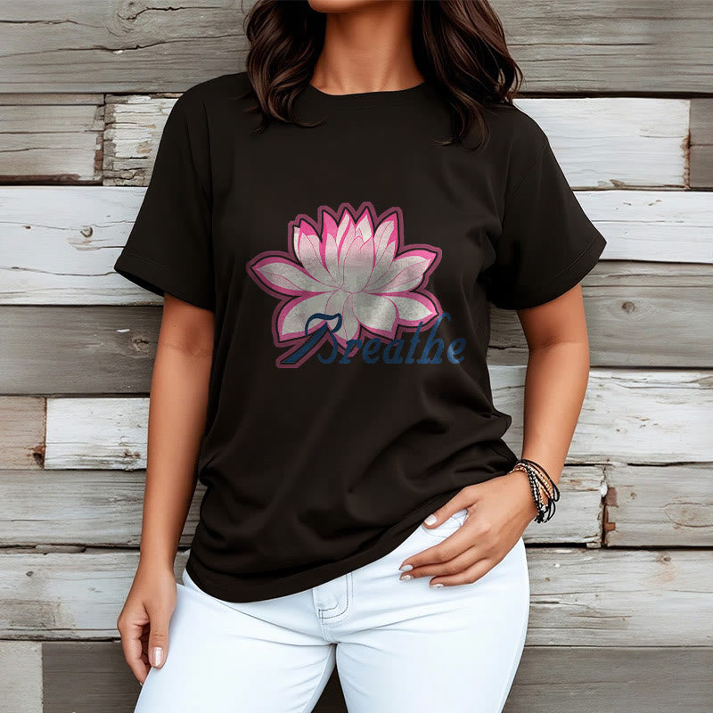 Nimara Ritual BREATHE Lotus Flower Tee T-shirt
