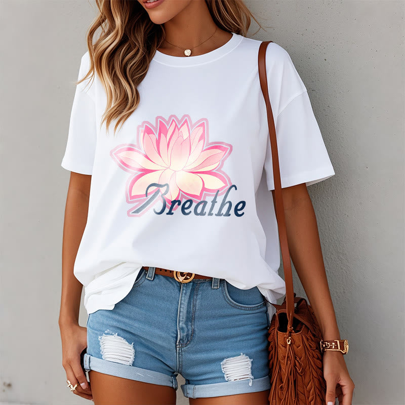 Nimara Ritual BREATHE Lotus Flower Tee T-shirt