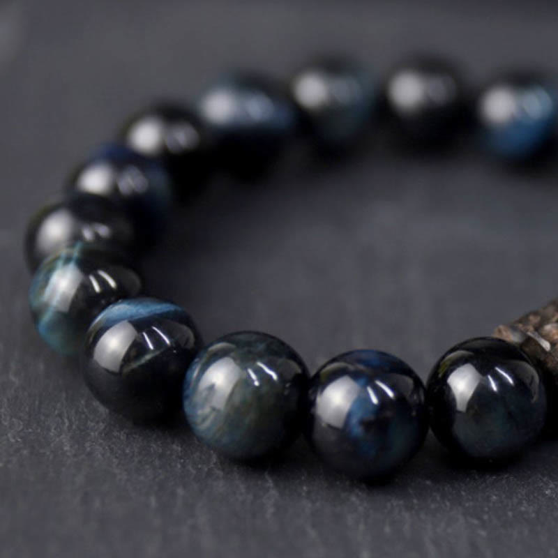 Nimara Ritual Tiger Eye Ebony Wood Beads Calm Bracelet