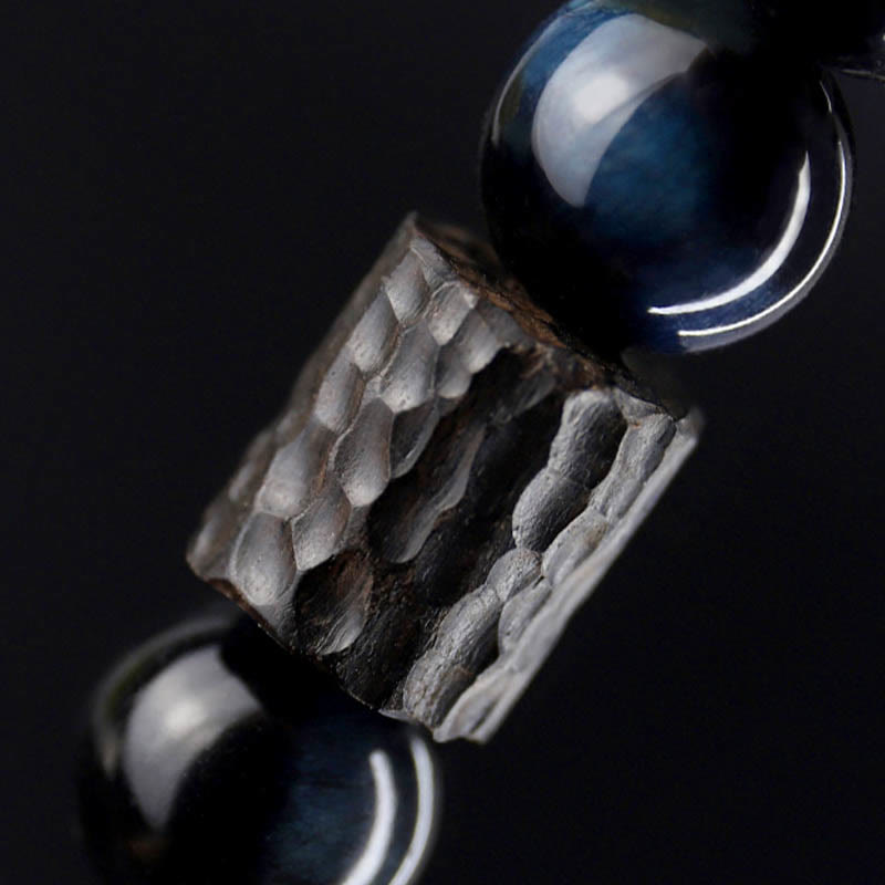 Nimara Ritual Tiger Eye Ebony Wood Beads Calm Bracelet