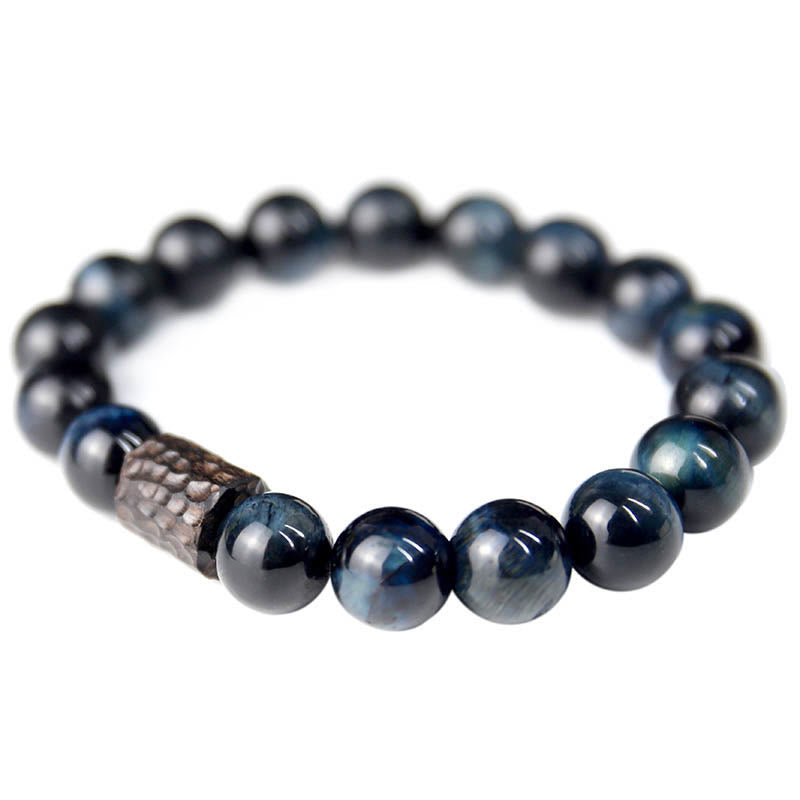 Nimara Ritual Tiger Eye Ebony Wood Beads Calm Bracelet