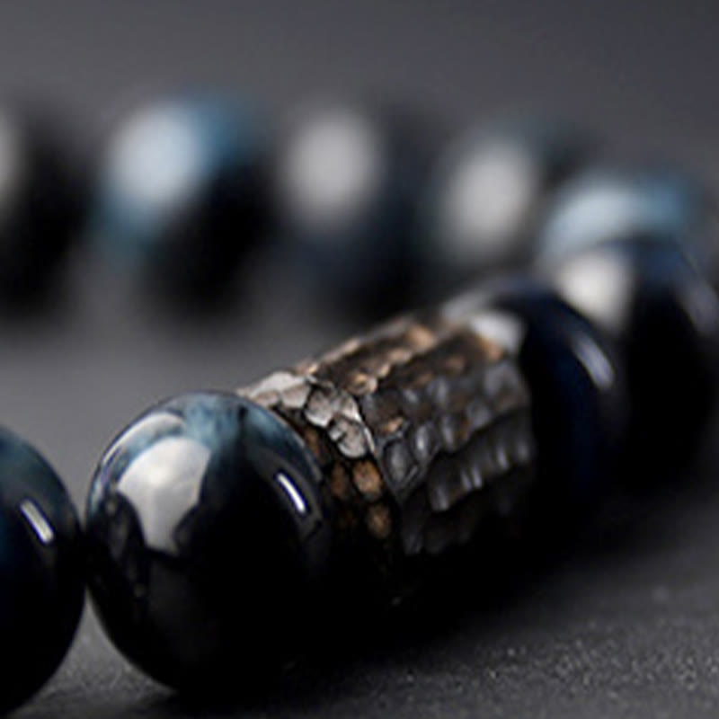 Nimara Ritual Tiger Eye Ebony Wood Beads Calm Bracelet