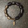 Nimara Ritual Vintage Peace Ebony Wood Copper Beads Bracelet
