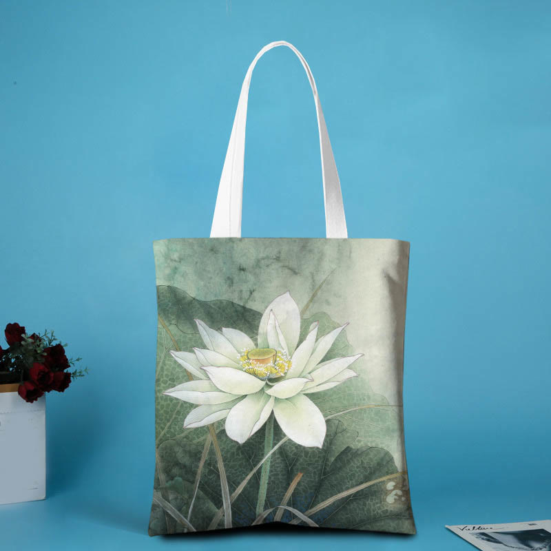 Nimara Ritual Lotus Shape Canvas Shoulder Bag