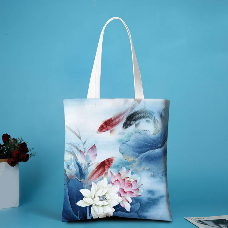 Nimara Ritual Lotus Shape Canvas Shoulder Bag