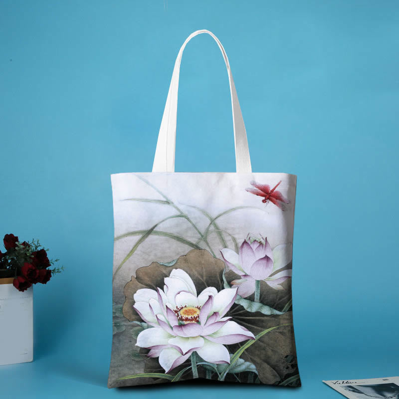 Nimara Ritual Lotus Shape Canvas Shoulder Bag