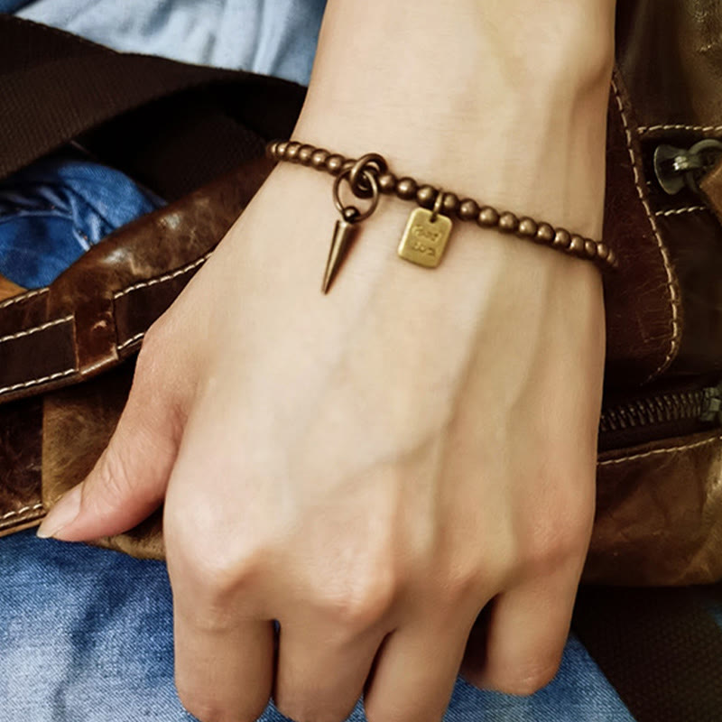 Nimara Ritual Vintage Copper Brass Beads Fortune Balance Bracelet