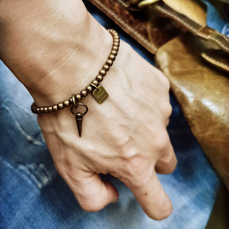 Nimara Ritual Vintage Copper Brass Beads Fortune Balance Bracelet