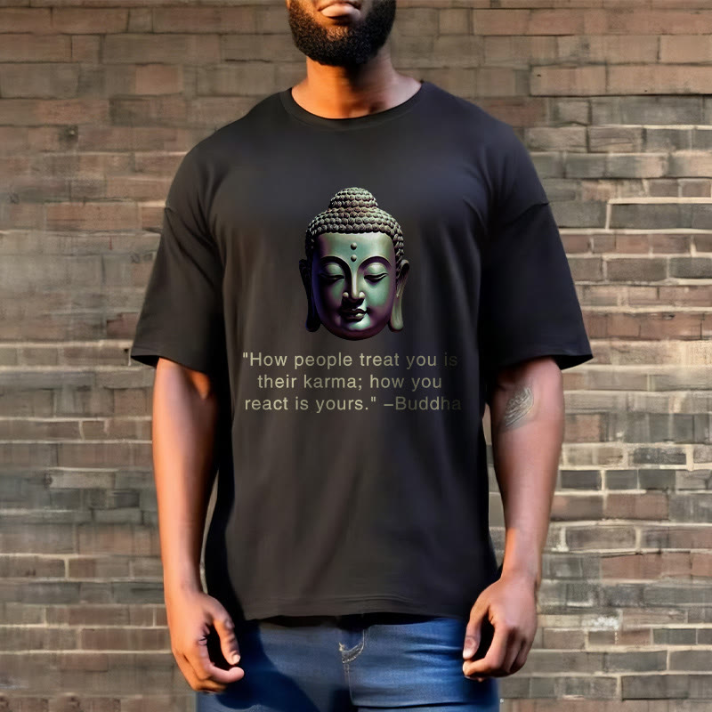 Nimara Ritual How People Treat You Is Their Karma Buddha Tee T-shirt