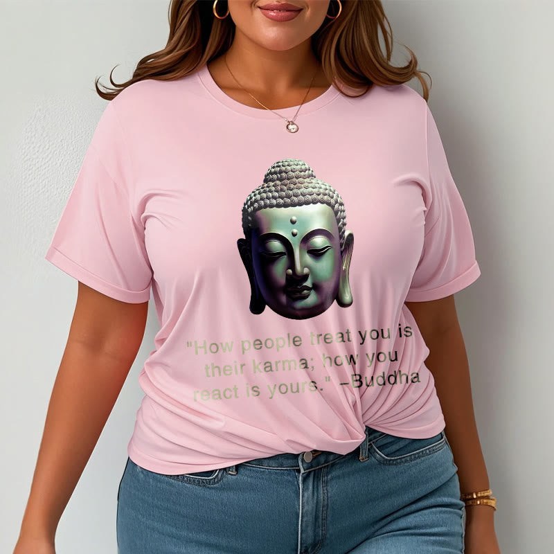 Nimara Ritual How People Treat You Is Their Karma Buddha Tee T-shirt