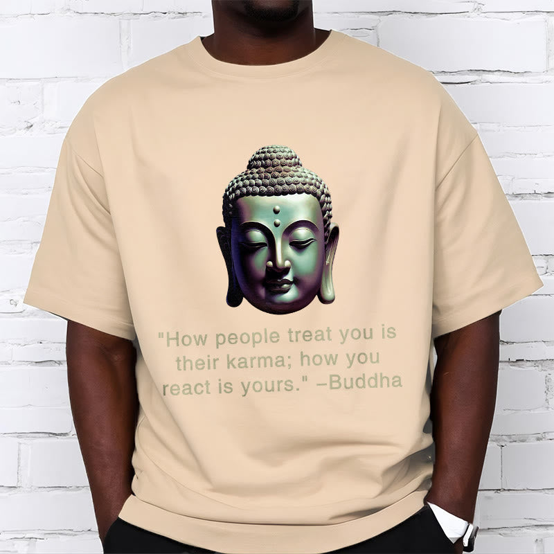 Nimara Ritual How People Treat You Is Their Karma Buddha Tee T-shirt