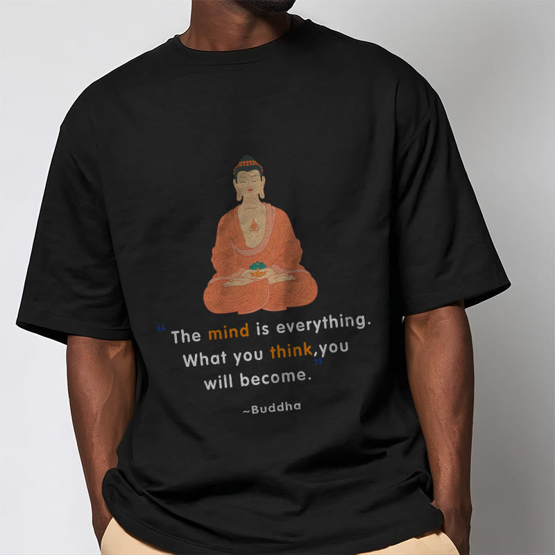 Nimara Ritual The Mind Is Everything Meditation Buddha Tee T-shirt