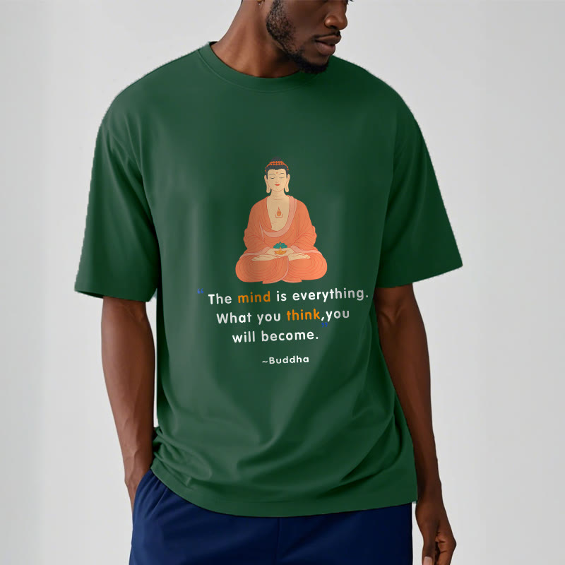 Nimara Ritual The Mind Is Everything Meditation Buddha Tee T-shirt