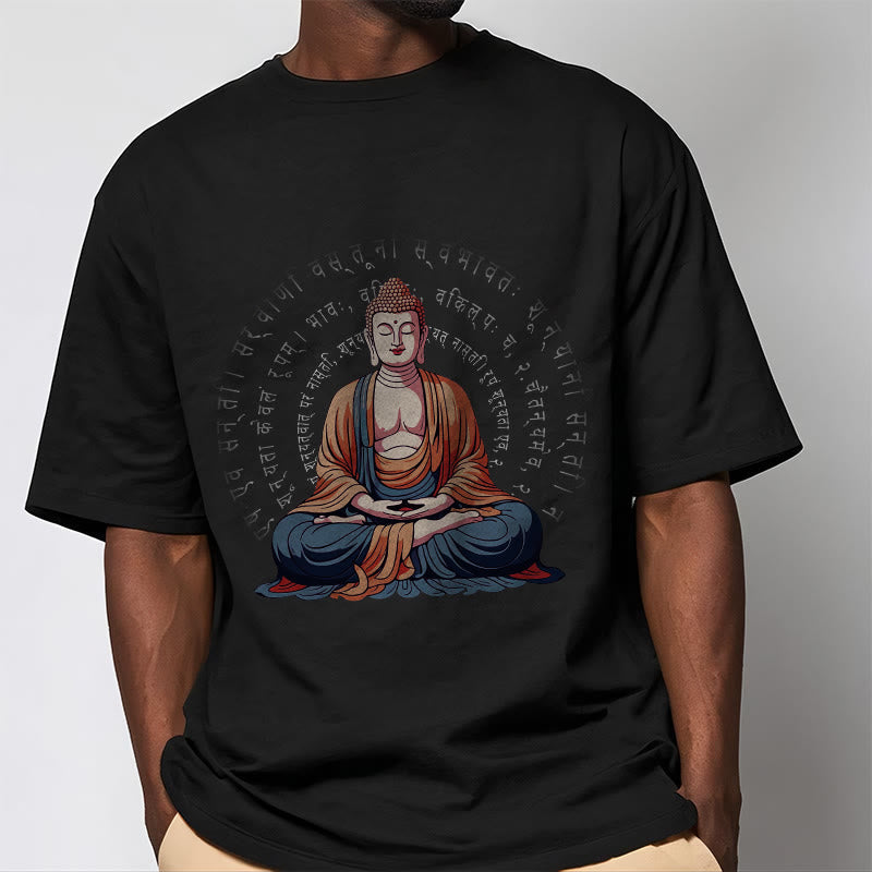 Nimara Ritual Sanskrit Heart Sutra Form Is No Other Than Emptiness Tee T-shirt
